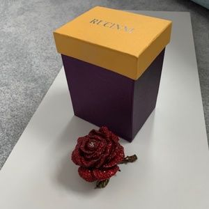 Rucinni  Rose Trinket Box  Crystals/Rhinestones Ne